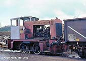 Bird's working loco in 1981 � former BR D2857 (02 class) built by the Yorkshire Engine Co. (2816/60) � remarkably this loco survived until 1992