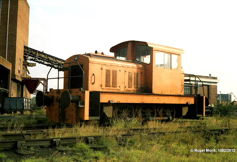 An unusual type of Baguley�Drewry 0-6-0 Diesel Hydraulic locomotive seen on 14th October 1982
