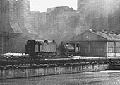 Robert Stephenson & Hawthorn 0-6-0T and Peckett 0-4-0ST locomotives stand head to head outside the 'new' locomotive shed