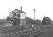 Looking towards Bedworth with Newdigate Siding Signal Cabin on the left and the colliery line off to the right circa 1965-66